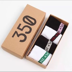 Sply 350 Yeezy 4 pairs socks with gift box